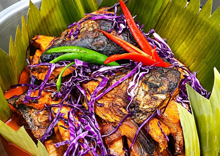 Grilled fish with sambal